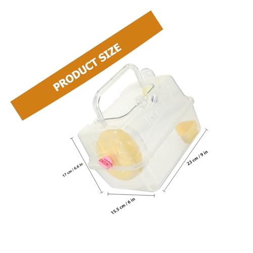 PartyKindom Hamster Transportbox mit Panoramadach Tragbares Kleintiergehäuse mit Vierseitiger Belüftung Geeignet für Chinchillas Meerschweinchen Kaninchen und Kleine Haustiere Sicherer PartyKindom Hamster Transportbox mit Panoramadach Tragbares Kleintiergehäuse mit Vierseitiger Belüftung Geeignet für Chinchillas Meerschweinchen Kaninchen und Kleine Haustiere Sicherer von PartyKindom