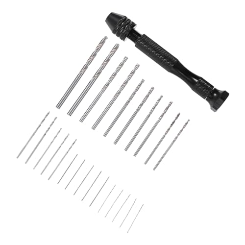 PartyKindom Handbohrer Set mit Teiligem Pin Vise Rotary Tools Kit Langlebiger Handbohrer mit Geriffeltem Griff für Präzises Bohren von Holz Schmuck Kunststoff Modellbau Einfach zu Bedienen PartyKindom Handbohrer Set mit Teiligem Pin Vise Rotary Tools Kit Langlebiger Handbohrer mit Geriffeltem Griff für Präzises Bohren von Holz Schmuck Kunststoff Modellbau Einfach zu Bedienen von PartyKindom