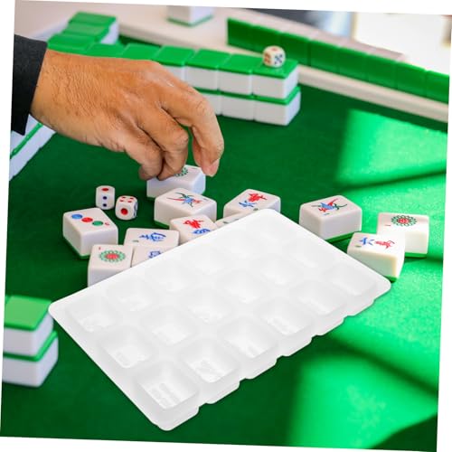 PartyKindom Handgefertigte Mahjong silikonform Flexibel Langlebig für DIY Epoxidharz Gießformen Einfache Bastelprojekte Bürobedarf Kompakt Leicht Transportierbar von PartyKindom