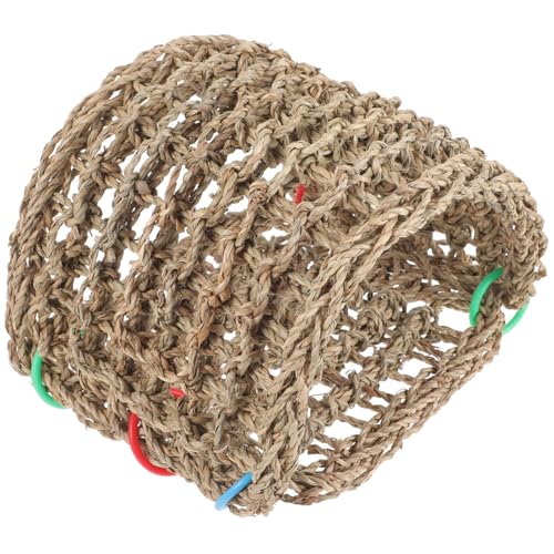 PartyKindom Handgefertigtes Wetterfestes Vogelnest aus Natürlichem Stroh Atmungsaktiv und Formstabil Langlebiges Handgeflochtenes Vogelhaus für Draußen für Garten Balkon und Zufällige Farbe PartyKindom Handgefertigtes Wetterfestes Vogelnest aus Natürlichem Stroh Atmungsaktiv und Formstabil Langlebiges Handgeflochtenes Vogelhaus für Draußen für Garten Balkon und Zufällige Farbe von PartyKindom