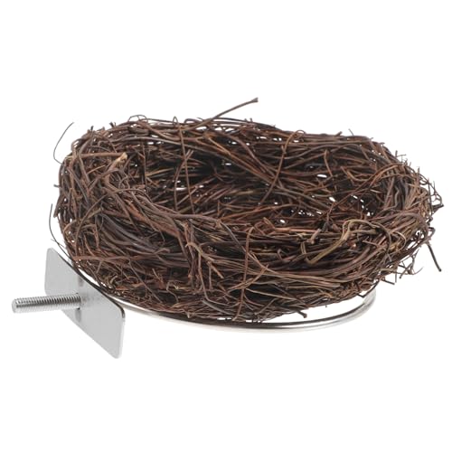 PartyKindom Handgewebtes Rattan Vogelnest für Wellensittiche und Kanarienvögel Atmungsaktiv Langlebig Natürliches Nistkästchen Geeignet als Vogelkäfig Zubehör Rustikales Warmes Nest für PartyKindom Handgewebtes Rattan Vogelnest für Wellensittiche und Kanarienvögel Atmungsaktiv Langlebig Natürliches Nistkästchen Geeignet als Vogelkäfig Zubehör Rustikales Warmes Nest für von PartyKindom