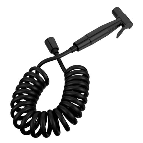 PartyKindom Handheld Bidet Sprayer mit Pu schlauch und Edelstahl Hochdruck Wasserflussregelung Vielseitig für Toilette Küchenspüle Haustierreinigung Spritzwassergeschützt Einfache Montage von PartyKindom
