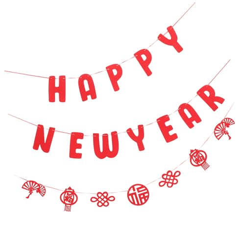 PartyKindom Happy Year Stoffbanner aus Stoff Wiederverwendbar Leuchtende Farben Festliche Neujahrsdekoration für Zuhause Party deko Chinesisches Neujahrsfest PartyKindom Happy Year Stoffbanner aus Stoff Wiederverwendbar Leuchtende Farben Festliche Neujahrsdekoration für Zuhause Party deko Chinesisches Neujahrsfest von PartyKindom
