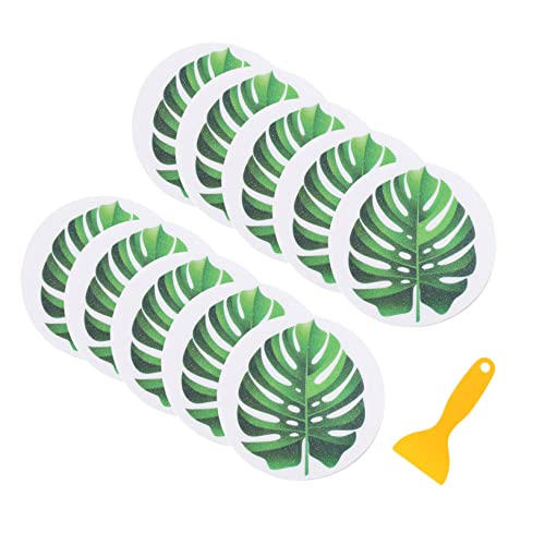 PartyKindom Haushalts badewannenaufkleber rutschfeste Peva Anti rutsch Sticker mit Selbstklebender Wasserdichter Oberfläche in Grünem Blattdesign für Badewanne und Badezimmerboden PartyKindom Haushalts badewannenaufkleber rutschfeste Peva Anti rutsch Sticker mit Selbstklebender Wasserdichter Oberfläche in Grünem Blattdesign für Badewanne und Badezimmerboden von PartyKindom