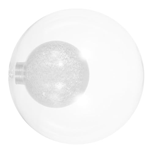 PartyKindom Hitzebeständiger Doppellagiger Glasschirm Lampenschirm Ersatz Klarer Lampenglobus Sanfte Beleuchtung Kompatibel für Kronleuchter Wandlampen Deckenleuchten von PartyKindom