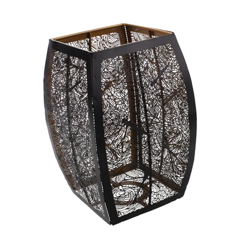 PartyKindom Hohler Metall Lampenschirm mit Filigranem Muster Vintage Wohnaccessoire für Deckenleuchten und Tischlampen Installieren für Jede Innenanwendung Design Vielseitig Einsetzbar von PartyKindom