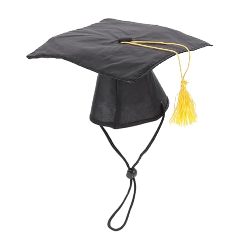 PartyKindom Hund Abschlusshut für Haustiere Schwarze Stoffkappe mit Gelber Quaste DIY für Kleine Mittlere und Große Hunde Schonendes Material Vielseitiges Hundezubehör PartyKindom Hund Abschlusshut für Haustiere Schwarze Stoffkappe mit Gelber Quaste DIY für Kleine Mittlere und Große Hunde Schonendes Material Vielseitiges Hundezubehör von PartyKindom