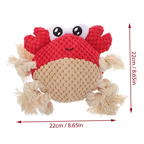 PartyKindom Hundekauspielzeug mit Quietscher Krabbenform Zähneputzen und Beißen Interaktives Kauspielzeug für Welpen und Große Hunde Langeweile und Fördert Spielerisches Verhalten PartyKindom Hundekauspielzeug mit Quietscher Krabbenform Zähneputzen und Beißen Interaktives Kauspielzeug für Welpen und Große Hunde Langeweile und Fördert Spielerisches Verhalten von PartyKindom