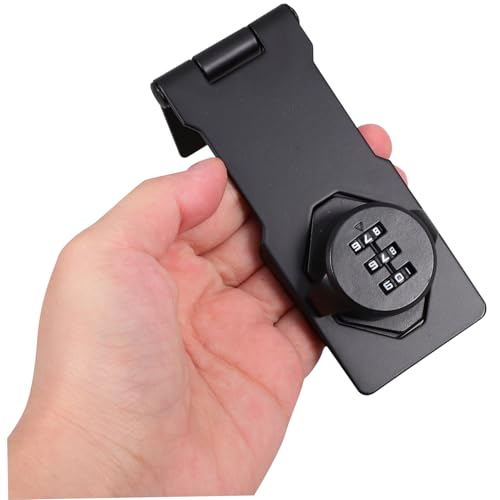 PartyKindom Kabinetttür Zahlenschloss Kombinationsschloss Basis Schwarz Schraubmontage Robust und Korrosionsbeständig für Schränke und Spinde Privatsphäre sicherung von PartyKindom
