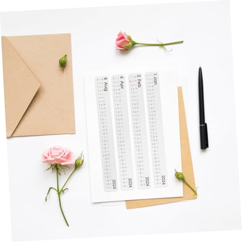 PartyKindom Kalenderaufkleber Notizbuch Kalender Sticker Selbstklebend Praktisch für Büroplaner und Studenten DIY Monatsplaner Aufkleber Schreibpapier Kreative Planer Tabs von PartyKindom