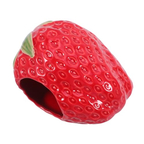 PartyKindom Keramik-hamsterversteck Erdbeer-Design Kleintierhaus Mit Kühlnestfunktion Gemütliches Versteck Für Hamster Meerschweinchen Igel Einfach Zu Reinigen PartyKindom Keramik-hamsterversteck Erdbeer-Design Kleintierhaus Mit Kühlnestfunktion Gemütliches Versteck Für Hamster Meerschweinchen Igel Einfach Zu Reinigen von PartyKindom