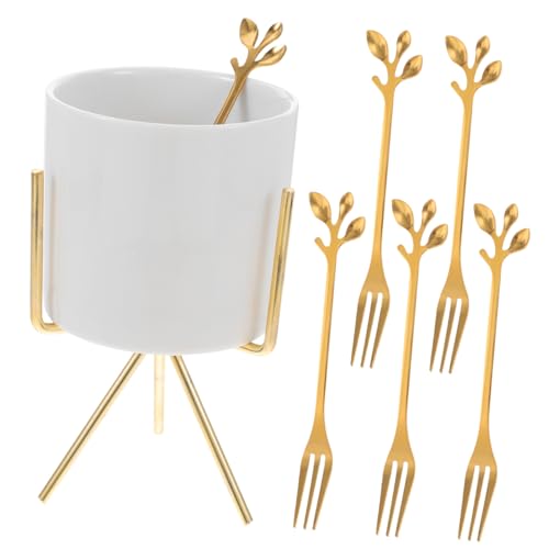 PartyKindom Keramik Utensilienhalter mit Breiter Öffnung Teiliges Dekorativer Besteckhalter für Küchenutensilien Stabiles Aufbewahrungsgefäß für Gabeln und Löffel Weißes Design für Saubere von PartyKindom