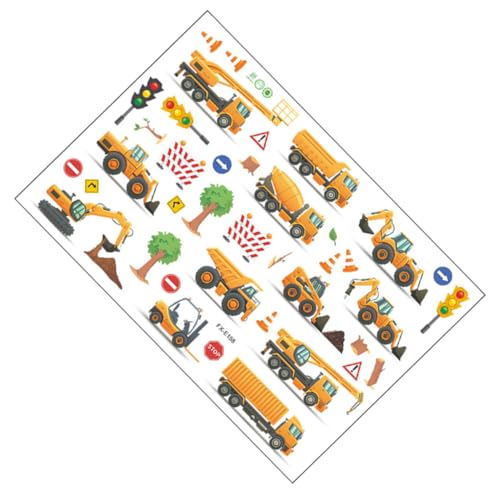 PartyKindom Kinderzimmer Wandtattoo Baustelle Niedlicher Bagger Ampel Wandsticker Abziehbar Langlebig für Glatte Wände Holz Glas Metall DIY Dekoration für Kinderzimmer PartyKindom Kinderzimmer Wandtattoo Baustelle Niedlicher Bagger Ampel Wandsticker Abziehbar Langlebig für Glatte Wände Holz Glas Metall DIY Dekoration für Kinderzimmer von PartyKindom