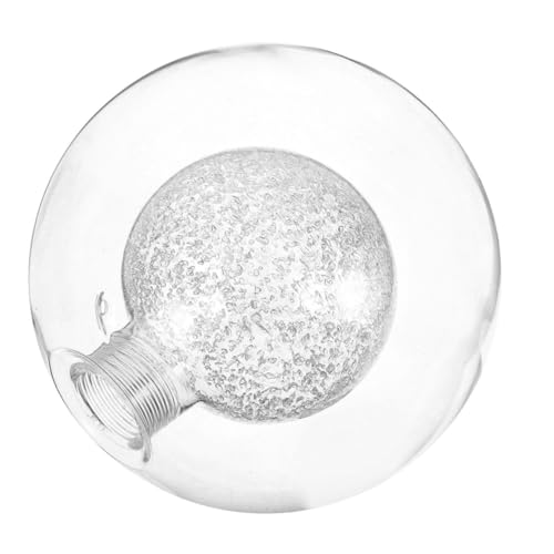 PartyKindom Klarer Glas Lampenschirm Kugelförmig Hitzebeständig Milchig transparent für Lampenfassung Ersatzglas für Pendelleuchte Wandleuchte Stehlampe Gleichmäßige Lichtstreuung Elegant von PartyKindom
