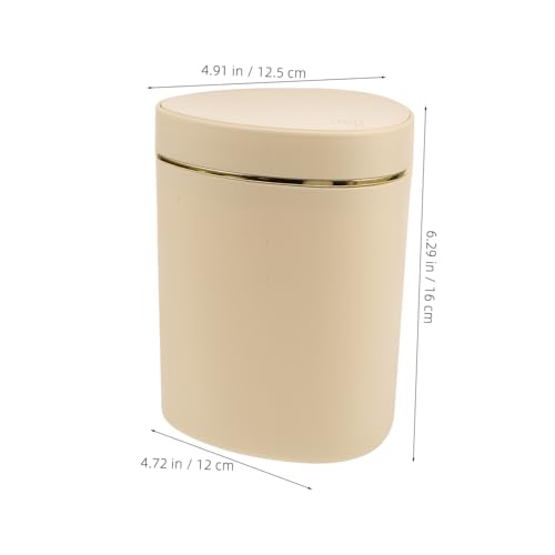 PartyKindom Kleiner Tischmülleimer mit Pressdeckel Kompakter Kunststoff abfallbehälter für Büro Schlafzimmer Küche Robust und Platzsparend als Outdoor Wastebasket und Waste Paper Bin PartyKindom Kleiner Tischmülleimer mit Pressdeckel Kompakter Kunststoff abfallbehälter für Büro Schlafzimmer Küche Robust und Platzsparend als Outdoor Wastebasket und Waste Paper Bin von PartyKindom