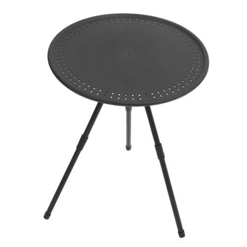 PartyKindom 1stück Faltbarer Runder Campingtisch Tragbare Leichtgewichtige Und Höhenverstellbare Klapptischlösung Für Grillen Und Outdoor-aktivitäten Für Camping Und Garten von PartyKindom