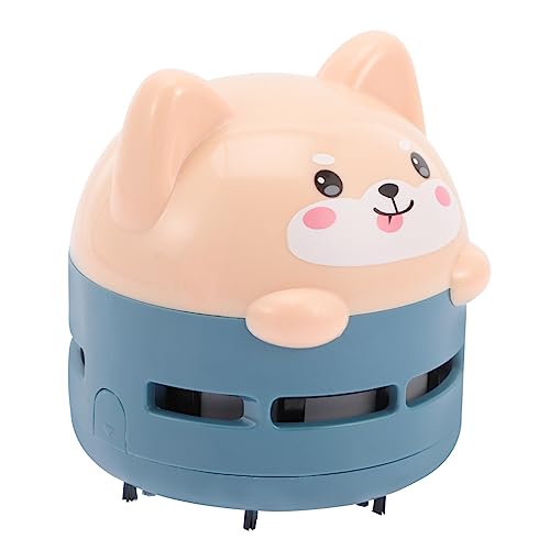 PartyKindom Kreativer Mini Desktop Staubsauger USB Wiederaufladbar Leicht Tragbar Katzenmotiv Tischreinigung Kompakt Für Büro Zuhause von PartyKindom
