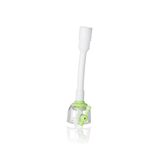 PartyKindom Küchenwasserhahn Sprühkopf Wasser Sparen Aufsatz mit Adapter Flexibel und Drehbar Geeignet für Runde und Lange Wasserhähne Effizienter Luftsprudler für Spüle Grün von PartyKindom