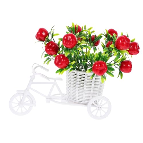 PartyKindom Künstliche Blumen Deko mit Realistischen Äpfeln Blumenwagen Tischdeko Langlebig Pflegeleicht Vielseitig für Wohnzimmer Esszimmer und Büro PartyKindom Künstliche Blumen Deko mit Realistischen Äpfeln Blumenwagen Tischdeko Langlebig Pflegeleicht Vielseitig für Wohnzimmer Esszimmer und Büro von PartyKindom