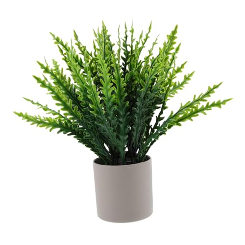 PartyKindom Künstlicher Bonsai im Topf Realistisch Aussehend Pflegeleichte Kunstpflanze für Wohn Arbeitsräume Dekorative Grüne Zimmerpflanze für Schreibtisch Regal Ablage für Zuhause Büro von PartyKindom