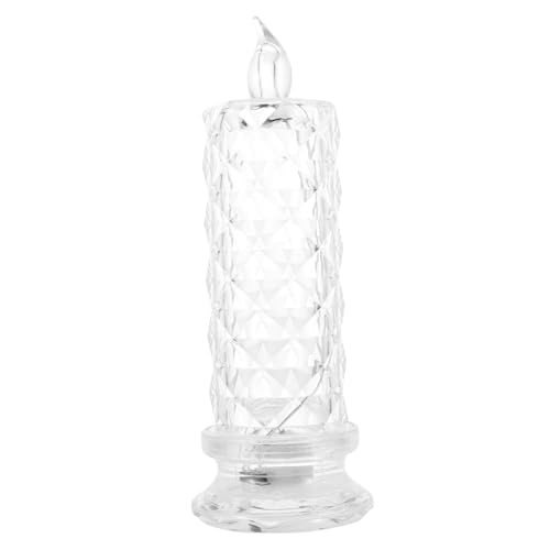 PartyKindom LED Kerze mit Rosenmuster Flammenlose LED Lampe Warmes Licht Dekorative Elektronische Kerze für Hochzeit Geburtstag Party Sichere und Langlebige Wohnraumdekoration von PartyKindom