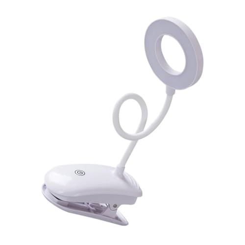 PartyKindom LED Klemmlampe mit Clip Farbtemperaturen Einstellbar USB Wiederaufladbar Faltbare Nachttischlampe für Schlafzimmer und Lesen Augenschonendes LED Leselampe für Studium und Bett von PartyKindom