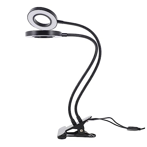 PartyKindom LED Pflanzenwachstumslampe Doppelkopf Klemm Pflanzenlicht für Innenbereich Verstellbare Pflanzenlampe mit Timer Vollspektrum Wachstumslampe für Blumen Gemüse und Obst von PartyKindom