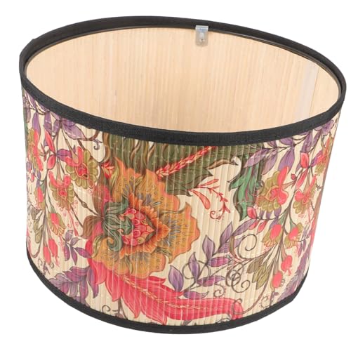 PartyKindom Lampenschirm für Tischlampen Vintage Design mit Einzigartigem Druckmuster für Schlafzimmer Esszimmer und Bürodeko Robust und für Nachttisch und Schreibtisch Geeignet von PartyKindom