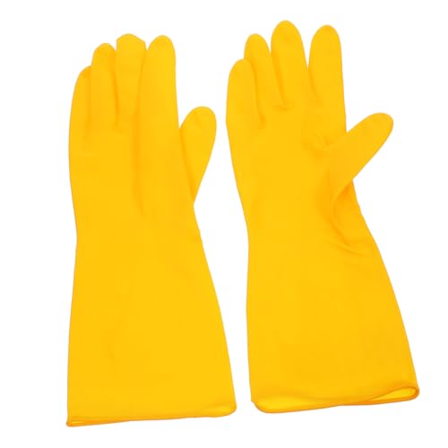 PartyKindom Latex Spülhandschuhe Wiederverwendbar Verlängert Schutz Für Haushalt Reinigung Geschirrwäsche Gummihandschuhe PartyKindom Latex Spülhandschuhe Wiederverwendbar Verlängert Schutz Für Haushalt Reinigung Geschirrwäsche Gummihandschuhe von PartyKindom