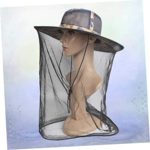 PartyKindom Leichter Atmungsaktiver Imkerhut mit Moskitonetz Wasserabweisend Vielseitiger Kopfschutz für Angeln Camping Gartenarbeit und Outdoor aktivitäten Schützt vor Insekten und Mücken von PartyKindom