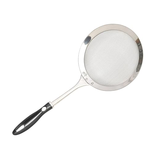 PartyKindom Mesh Sieb mit Griff Küchensieb für Backen Kochen Feines Sieb für Mehl Puderzucker Gewürze Rostfrei Leicht für Spülbecken Lebensmittelvorbereitung von PartyKindom