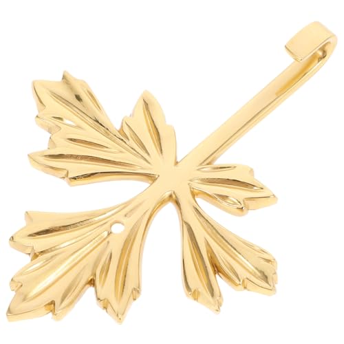 PartyKindom Messing Wandhaken Ahornblatt Design Langlebiger Garderobenhaken für Wohnzimmer Schlafzimmer Küche Eleganter Kleiderhaken zur Wandmontage Stilvolle Wohnraumdeko Vielseitiger von PartyKindom