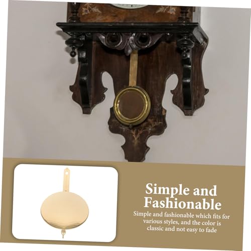 PartyKindom Metal Pendel für Wanduhr Metall Uhr Pendel Ersatzteil Langlebig Geräuschlos Geeignet für Wohnzimmer Büro Schlafzimmer Pendeluhrwerk DIY Reparatur von PartyKindom