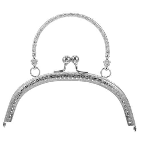 PartyKindom Metallverschluss für Selbstgemacht Handtaschen mit Griff Vintage Geldbörsenverschlussrahmen Kreative Handtaschenherstellung Leichtes Metallmaterial für Designs PartyKindom Metallverschluss für Selbstgemacht Handtaschen mit Griff Vintage Geldbörsenverschlussrahmen Kreative Handtaschenherstellung Leichtes Metallmaterial für Designs von PartyKindom