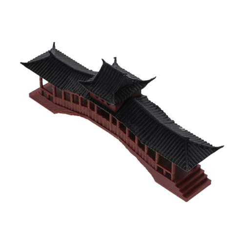 PartyKindom Mikro-Landschaftsverzierung geformt Pflanzen für Aquarien Landschaftsbau Dekoration Fischtankdekor Pavillon-Statue- Pavillon Schmuck Bonsai-Pavillon Plastik von PartyKindom