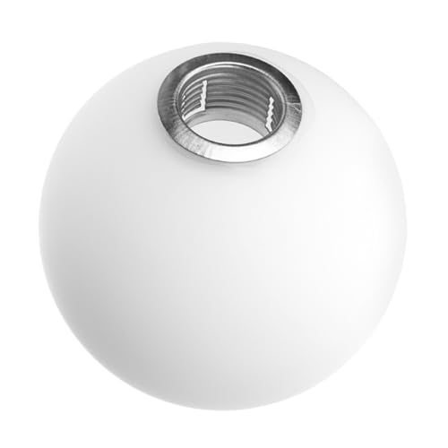 PartyKindom Milchig Matter Glasschirm Rund Durchmesser Sockel Ersatz Lampenschirm für Pendelleuchte Deckenleuchte Tischlampe Modernes Design Vielseitig Einsetzbar von PartyKindom