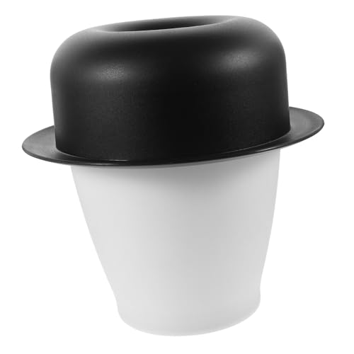 PartyKindom Mini Schreibtisch Mülleimer in Gentleman Hut Form Kleiner Desktop Abfalleimer aus Robustem PP Vielseitiger Kleiner Aufbewahrungseimer für Büro Tisch und Zuhause von PartyKindom