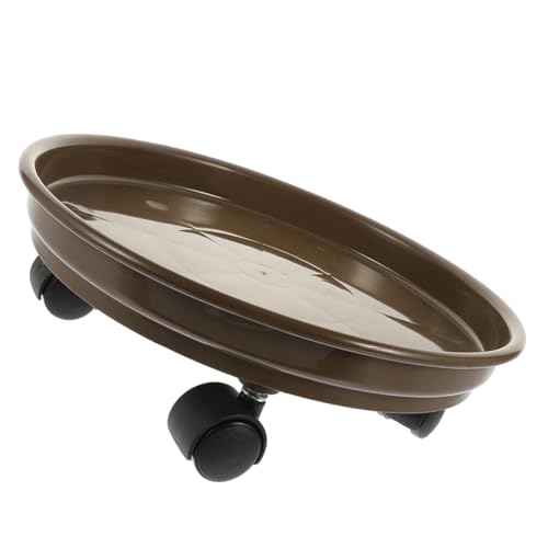 PartyKindom Mobiler Pflanzständer mit Pflanzpalette aus Robustem Material Runder Blumentopf untersetzer Vielseitig für Innen Außenbereich für Kleine und Mittlere Pflanzen Einfacher Transport von PartyKindom