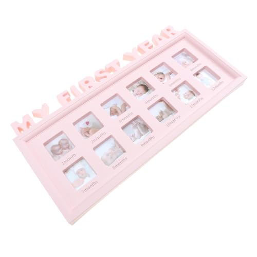 PartyKindom Monate Wachstums Bilderrahmen Rosa Kreativer Fotorahmen für Erste Jahre zur Babyparty Einzigartiger Erinnerungsrahmen für Neugeborene PartyKindom Monate Wachstums Bilderrahmen Rosa Kreativer Fotorahmen für Erste Jahre zur Babyparty Einzigartiger Erinnerungsrahmen für Neugeborene von PartyKindom