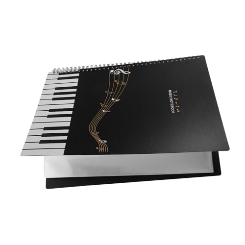 PartyKindom Musikordner Transparent Musiknoten ordner mit Fächern Langlebige Dokumententasche für Schüler Musikstudenten Büro und Zuhause Schützend und Vielseitig Einsetzbar von PartyKindom