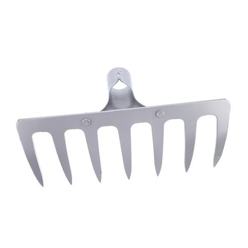PartyKindom Plowing Grass Rake aus Robustem Metall Mehrzweck gartenrechen ohne Stiel Flexibel und Langlebig zum Lockern von Erde und Entfernen von Grasschnitt für Gartenarbeit und PartyKindom Plowing Grass Rake aus Robustem Metall Mehrzweck gartenrechen ohne Stiel Flexibel und Langlebig zum Lockern von Erde und Entfernen von Grasschnitt für Gartenarbeit und von PartyKindom