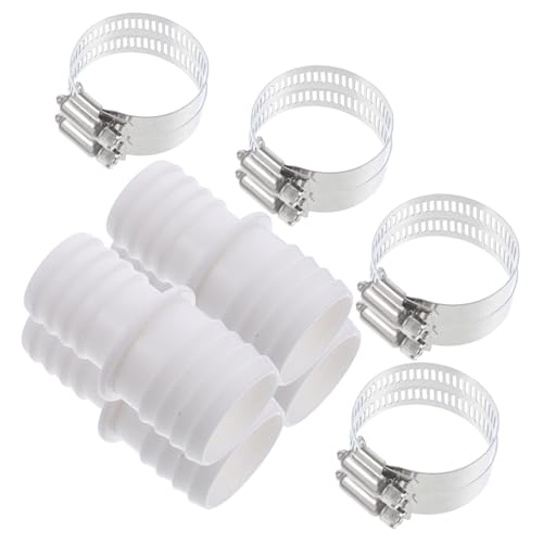 PartyKindom Pool Schlauchadapter mit Abs Adaptern und Rostfreien Edelstahl Schlauchschellen Langlebiger Pool Zubehör Schlauchverbinder für Einfache Installation und Vielseitige Anwendung von PartyKindom