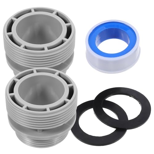 PartyKindom Poolfilterpumpen adapter Kompatibel mit Intex Schlauchanschluss Langlebiger Poolschlauchadapter mit Dichtungen für Weiche Poolfilteranlagen Einfache Installation aus Hochwertigem PartyKindom Poolfilterpumpen adapter Kompatibel mit Intex Schlauchanschluss Langlebiger Poolschlauchadapter mit Dichtungen für Weiche Poolfilteranlagen Einfache Installation aus Hochwertigem von PartyKindom