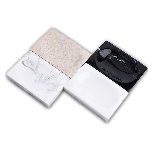 PartyKindom Praktische Resin Seifenschale Weiß Dekoratives Badezimmer Seifenablage Regal Leicht zu Reinigen Formbeständig für Dusche Waschbecken Badewanne und Küche PartyKindom Praktische Resin Seifenschale Weiß Dekoratives Badezimmer Seifenablage Regal Leicht zu Reinigen Formbeständig für Dusche Waschbecken Badewanne und Küche von PartyKindom