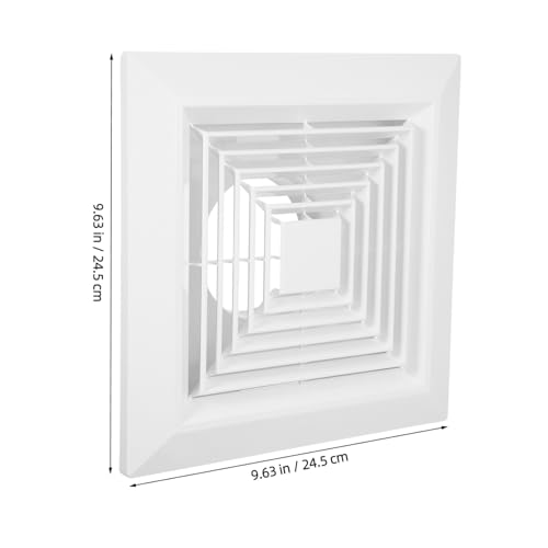 PartyKindom Quadratischer Lüftungsgitter für Badezimmer Deckenventilator mit Clip Kunststoff Luftauslass Abdeckung Feuchtigkeitsbeständig Schneller Austausch Integrierter Decken-diffusor für PartyKindom Quadratischer Lüftungsgitter für Badezimmer Deckenventilator mit Clip Kunststoff Luftauslass Abdeckung Feuchtigkeitsbeständig Schneller Austausch Integrierter Decken-diffusor für von PartyKindom