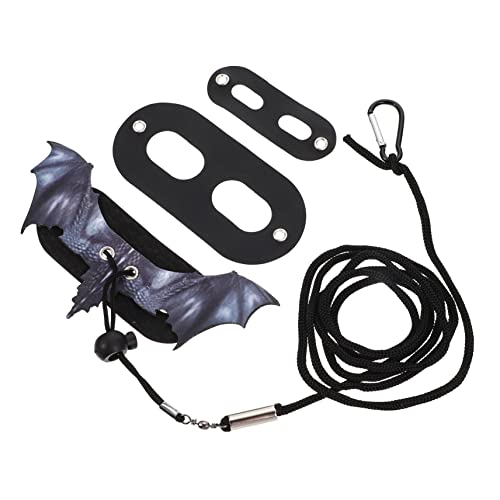 PartyKindom Reptilien Haustierleine Verstellbare Bequeme Leine für Eidechsen und Hamster Langlebig und Leicht für Outdoor Schwarz von PartyKindom