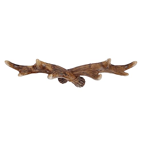 PartyKindom Retro Garderobenhaken aus Resin Geweih Design Wandmontierter Antler Key Hanger Dekorativer Kleider und Hutaufhänger für Zuhause und Büro Rustikale Wanddekoration von PartyKindom