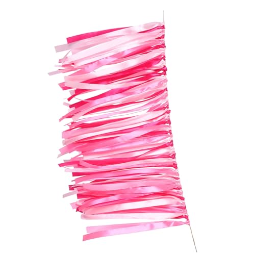 PartyKindom Rosa Satinband Quasten Girlande Wanddeko für Shower Geburtstag Hochzeit Party Hintergrund Festlich DIY Kombinierbar PartyKindom Rosa Satinband Quasten Girlande Wanddeko für Shower Geburtstag Hochzeit Party Hintergrund Festlich DIY Kombinierbar von PartyKindom