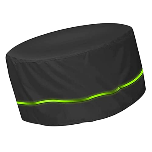 PartyKindom Runde Gartentisch Abdeckplane UV beständig Oxford Stoff Schutzhaube für Balkon Terrasse Outdoor Tisch Schutz vor Nässe Flecken Kratzer von PartyKindom