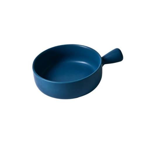 PartyKindom Runde Keramische Backform mit Praktischem Griff Hitzebeständig Umweltfreundlich für Backen Servieren von Obst und Gemüse für Haushalt und Professionelle Küche Spülmaschinenfest von PartyKindom